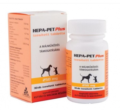 HEPA-PET PLUS 250 MG TABL. 30X ÍZESÍTETT