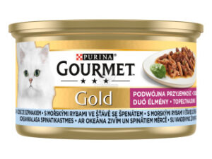 Gourmet Gold Duó élmény- tengeri hal spenótos szószban 85g