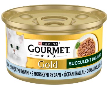 Gourmet Gold Succulents Delight finom csíkok- óceáni hallal 85 g