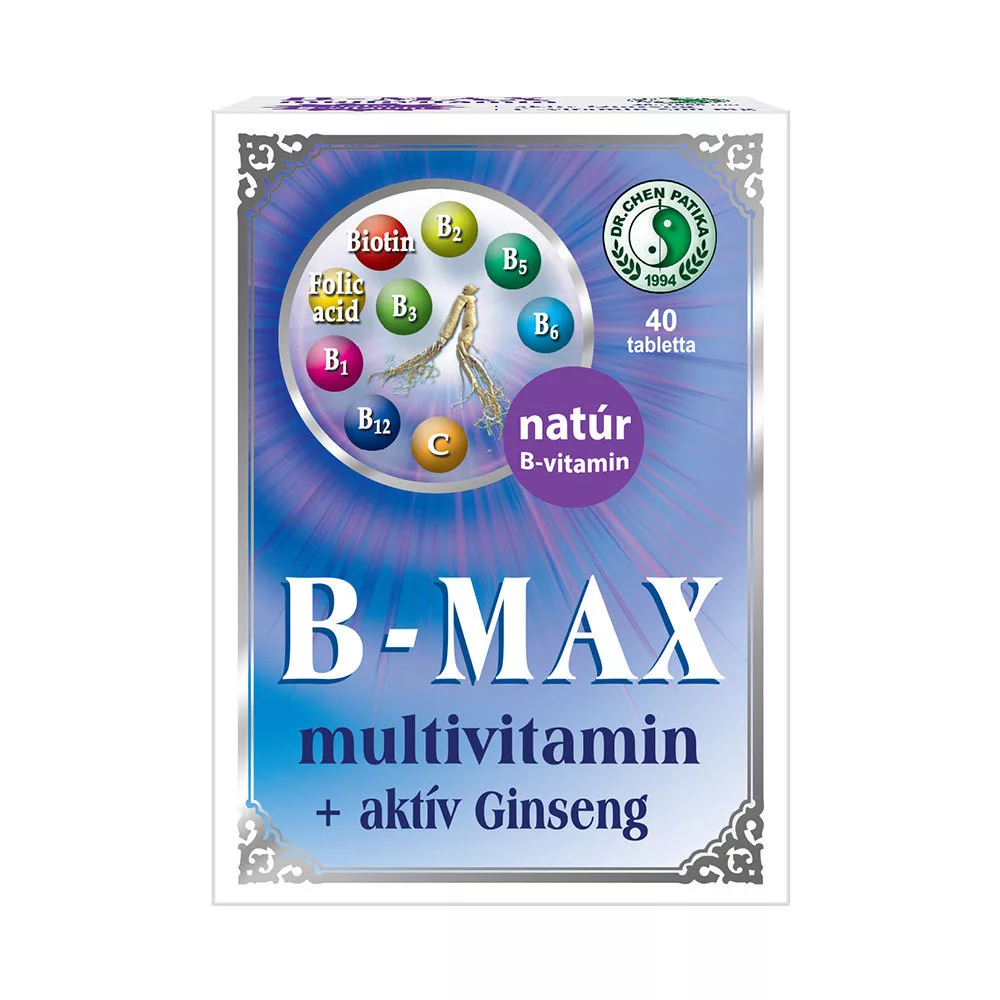 B-MAX MULTIVITAMIN + AKTÍV GINSENG TABLETTA