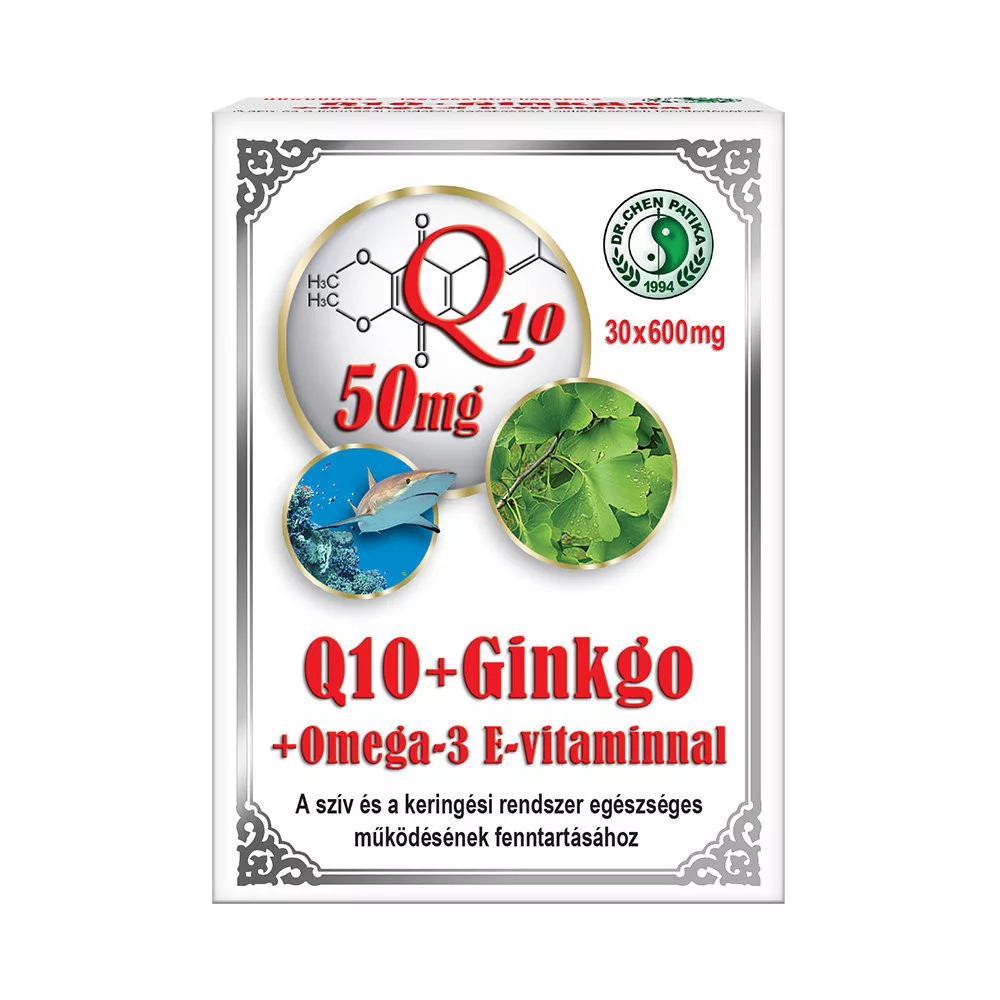Q10 50 mg +GINKGO +OMEGA-3 KAPSZULA