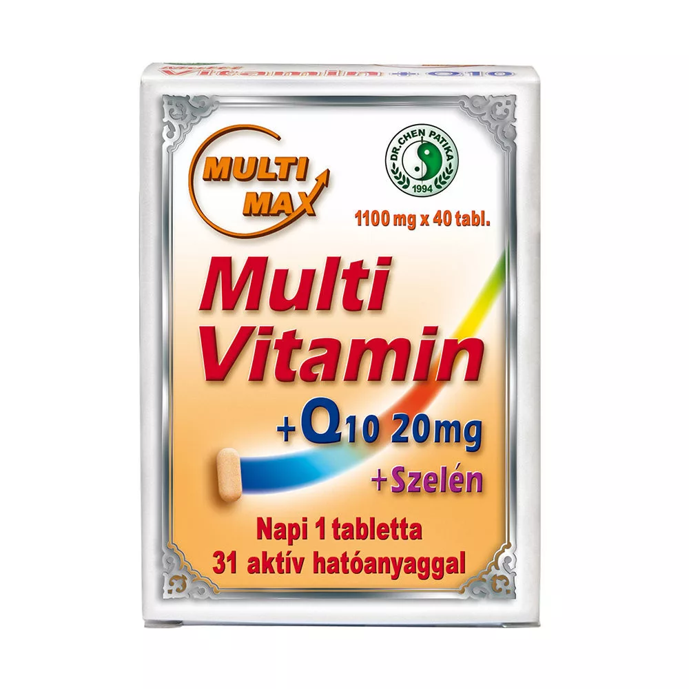 MULTI-MAX VITAMIN+20 MG Q10+SZELÉN KAPSZULA