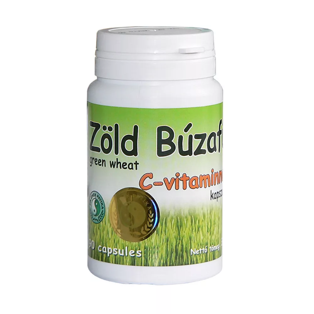 ZÖLD BÚZAFŰ KAPSZULA C-vitaminnal