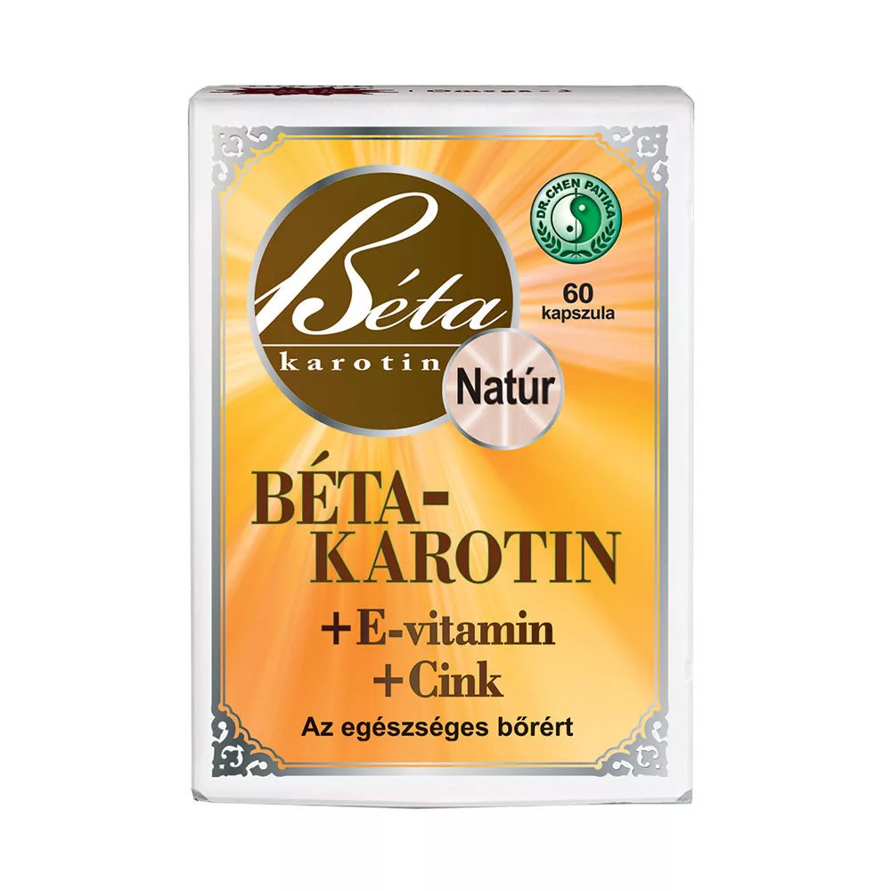 BÉTA-KAROTIN + E-VITAMIN + CINK LÁGYZSELATIN KAPSZULA