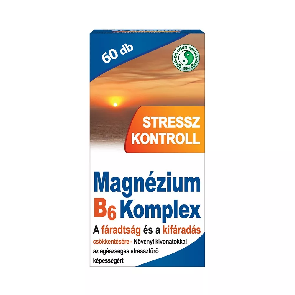 MAGNÉZIUM B6 KOMPLEX STRESSZ KONTROLL TABLETTA