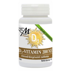 Dr. M Prémium D3-vitamin tabletta 2000NE